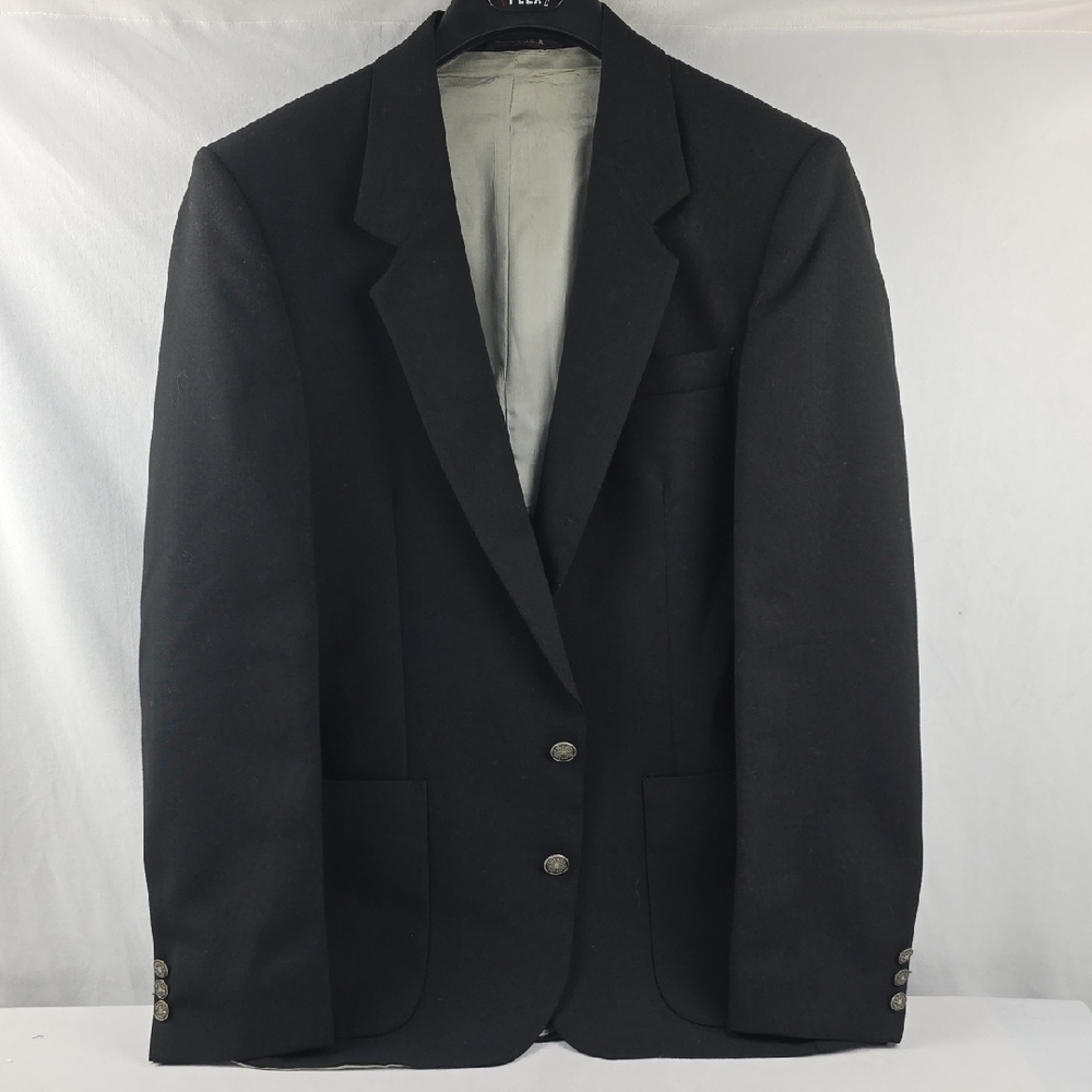 Vintage Sergio Valente Black Men's Blazer Size 38 Short